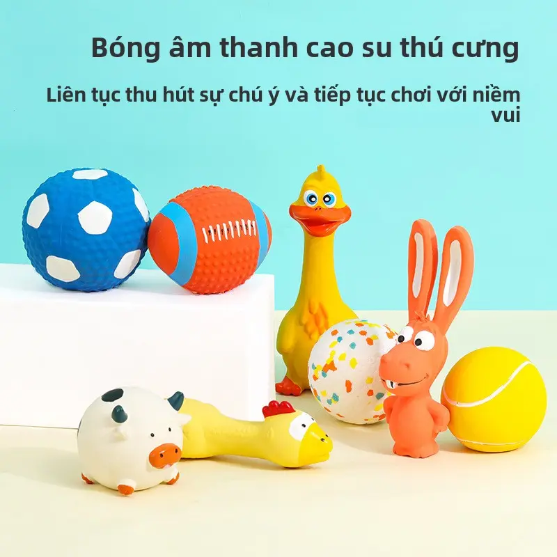 Đồ Chơi Cao Su Cho Thú Cưng, Bóng Bầu Dục Cao Su Mài Răng, Đồ Chơi Âm Thanh, Bền, Nhai Để Giảm Căng Thẳng, Thích Hợp Cho Chó Và Mèo gói  mèo  huấn  luyện pet  chuỗi