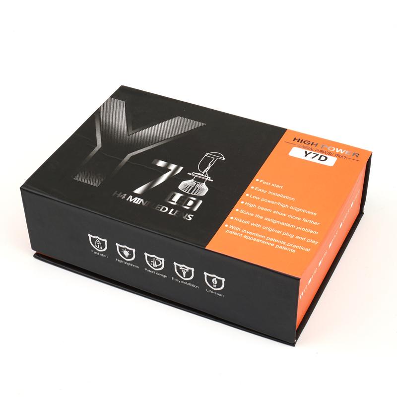 Product Introduction of Y7d Car Headlight Universal Super Bright LED Lens Headlight H4 Headlight Far and near Integrated Left Rudder Right Rudder 100W 31