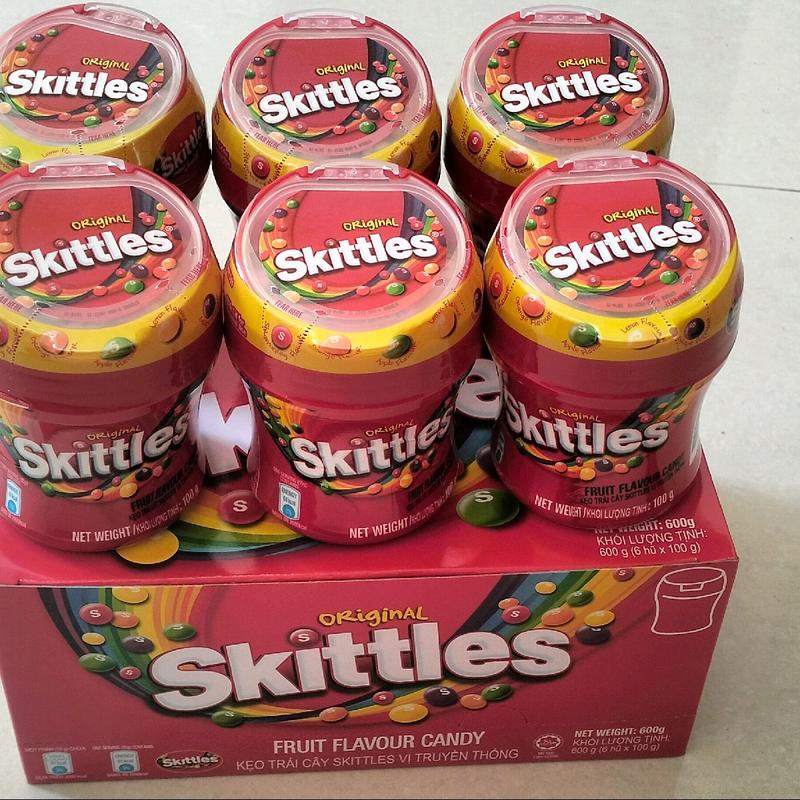 3 hũ kẹo trái cây Skittles <hũ 100g> 5