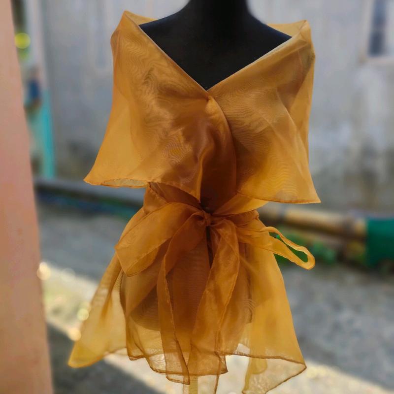 Balabal wrap around mattegold plain panuelo - TikTok Shop Philippines