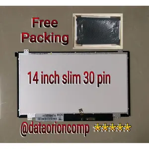 LCD LED 14.0 14 inch slim 30 pin Lenovo g40 g40-30 g40-45 g40-70 g40-80 free paking kayu
