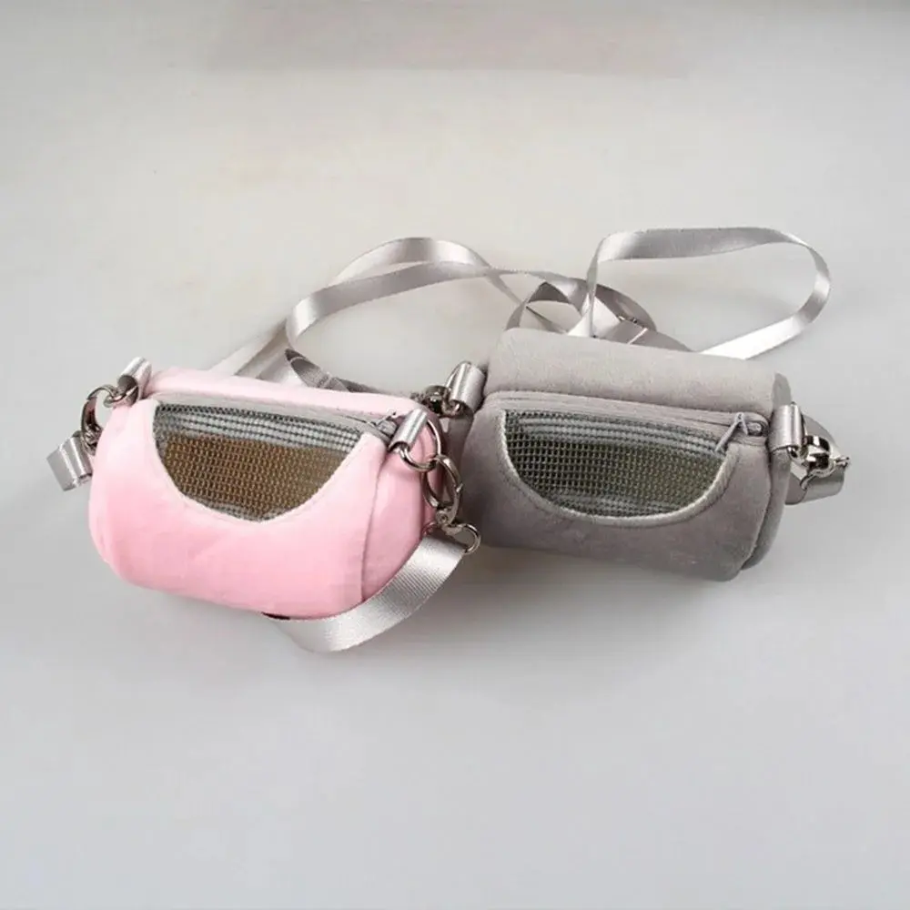 1 PC Hamster Flannenlette Guinea Pig Hamster Carrier Handbag Small Pet Shoulder Strap Travel Pet Carrier Bag