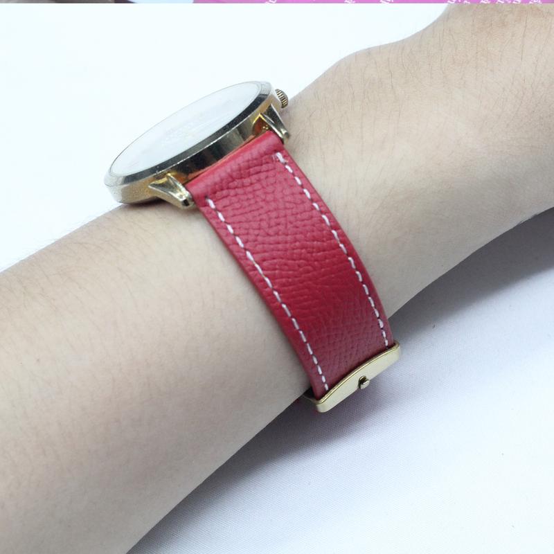 (FOM MỎNG) Dây Da EPSOM Nhiều Màu Nhiều Size, Dây Đồng Hồ da bò Nam Nữ  Kèm Khoá+Chốt+Cây Tháo Dây,BH 6 Tháng dây  đồng hồ dây  da 2