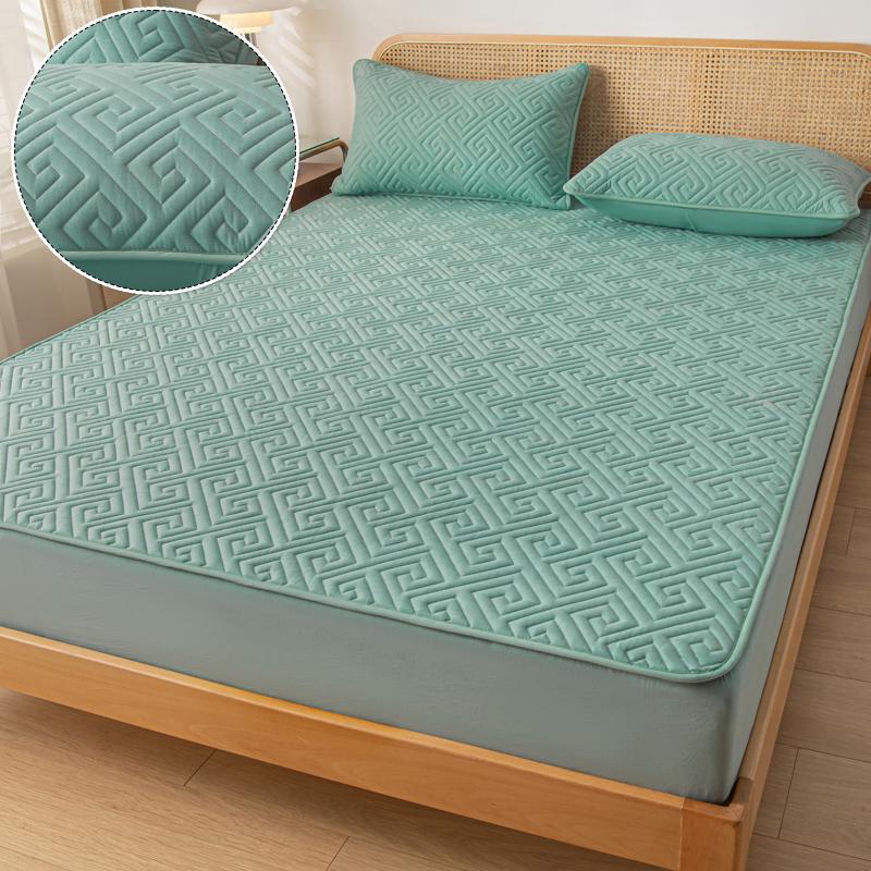 Product Introduction of Waterproof Jacquard Mattress Cover Pad Protector Breathable Durable Fitted Sheet Latex Mat Double Thicken Bed Cover180/220x200cm 17