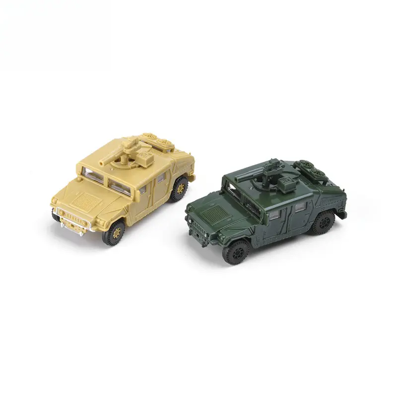 1:72 Scale Assembled Model of US Army Humvee Military Vehicle 2-color Set Military Model DIY Scene Assembly Car Toy