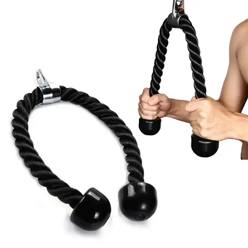 Tricep Rope Push Pull Down Cord for Bodybuilding Exercise Gym Workout for Home or Gym Use Fitness Exercise Workout Equipments