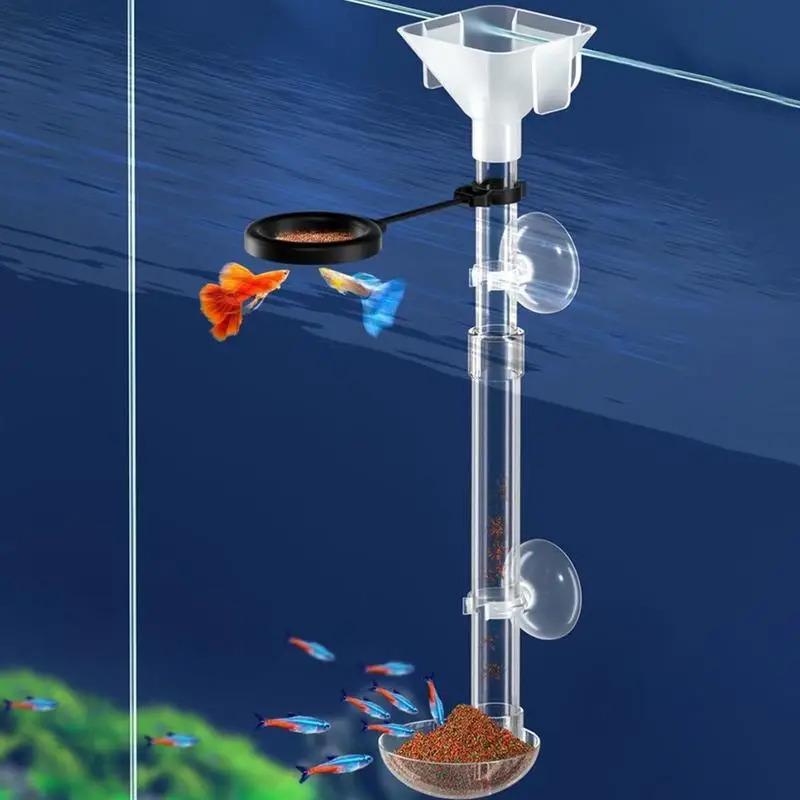 Aquarium Feeder Tank Fish Feeder Dispenser Directional Telescopic ...