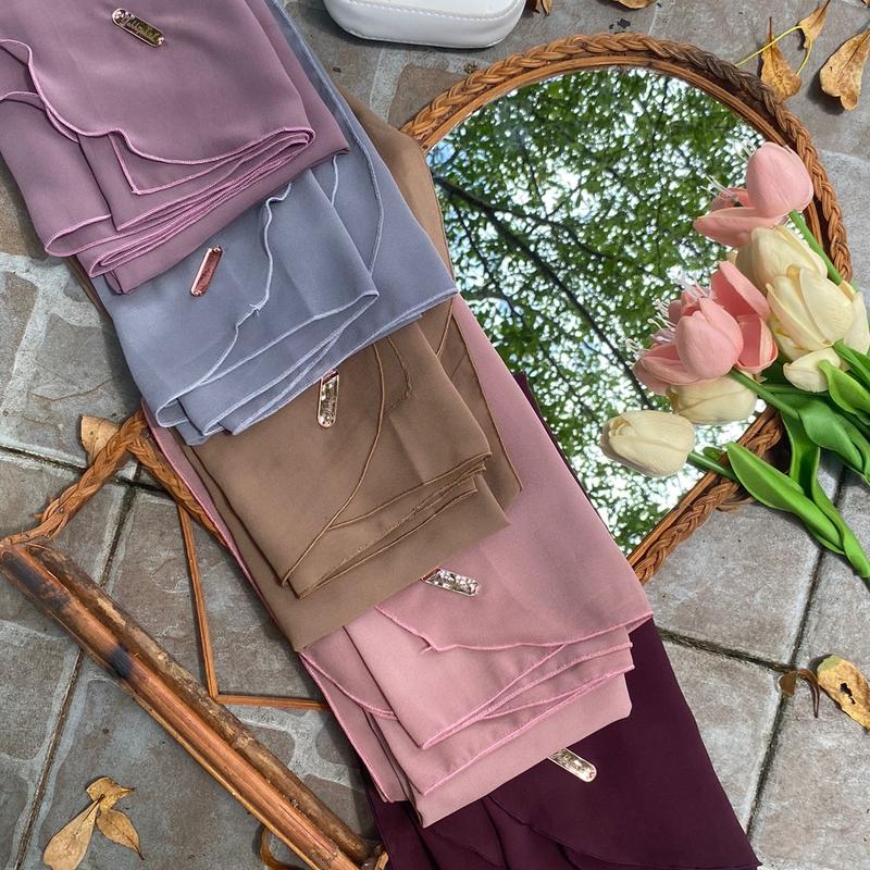 Pasmina oval instans malay black 2