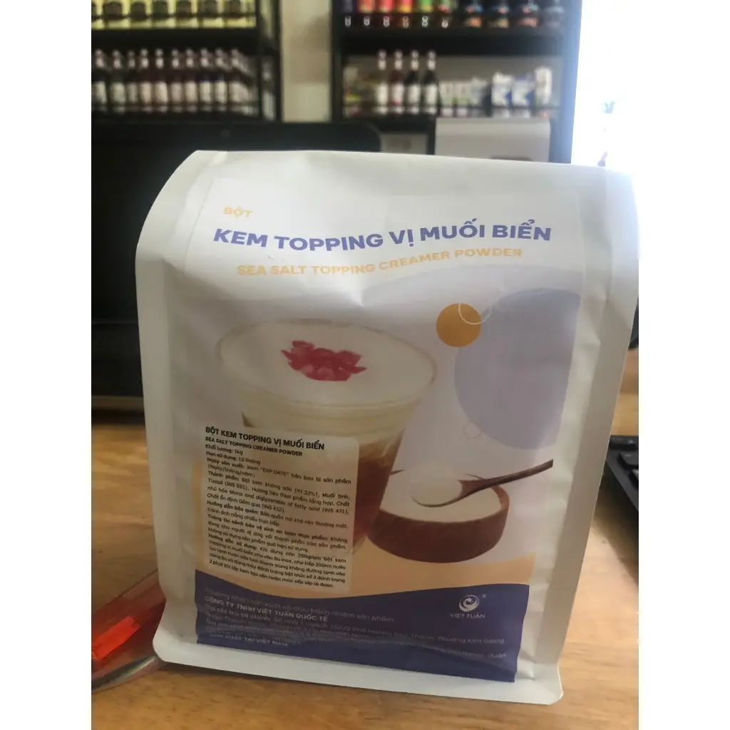 BỘT KEM TOPPING VỊ MUỐI BIỂN 1KG Sen