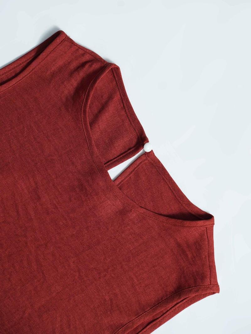 Product Introduction of Women's Solid Tank Top & Wide Leg Pants Two-piece Set, Casual Sleeveless Top & Pants for Daily Wear, Travel, Ladies Two-piece Outfits for Summer 9