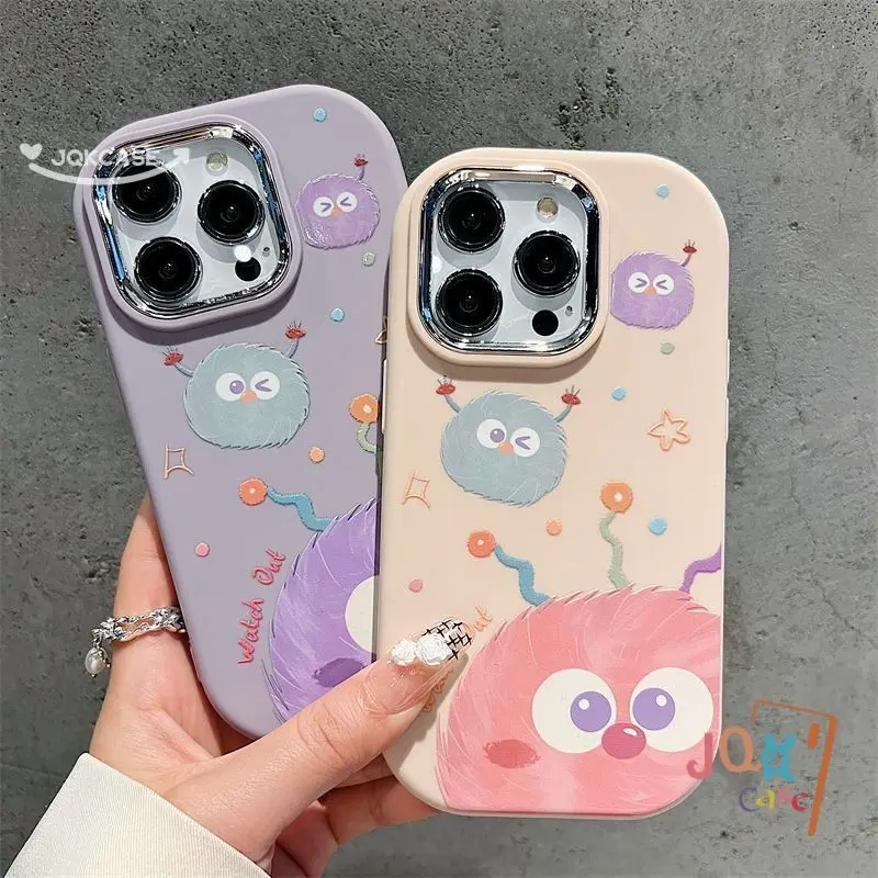 Kartun Manis Indah Bola Monster Titik Case Untuk Infinix Hot 30i 40 30 40i 20 20i 40 Pro Hot 11 10 9 Play 10Lite Smart 6 7 5 8 Plus 8HD 8Pro Tecno Spark 10C GO 2024 10 20C Go 2023 20 Pro Note 40 30 Pop 7 8 Macaron Mode Tren Cover 0