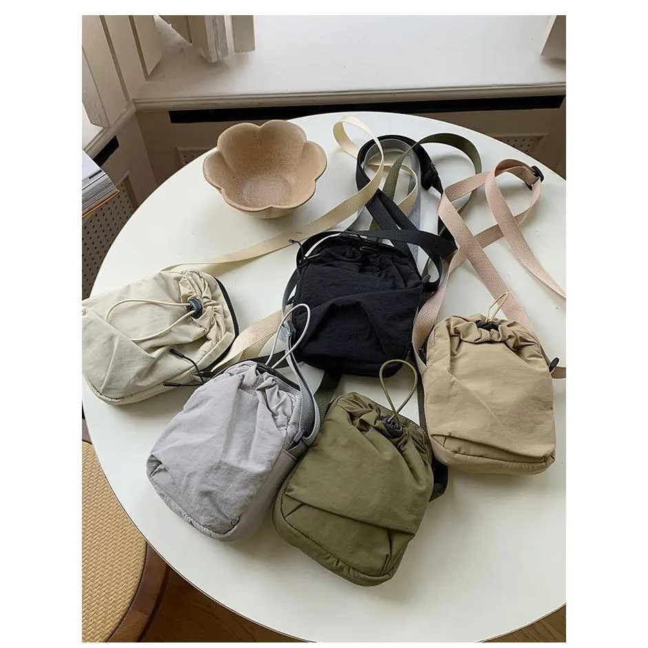 Mobile phone bag Lightweight ultra-thin canvas small bag Crossbody change bag