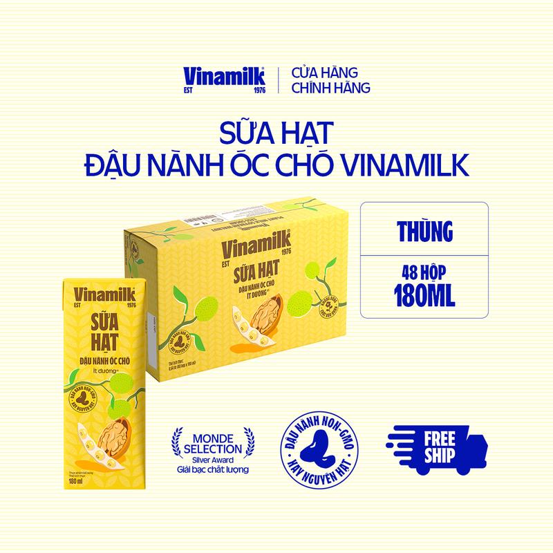 AFF Thùng 48 hộp Sữa hạt đậu nành Óc chó 180ml