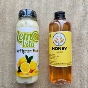 PAKET HEMAT Lemovita 250ml + Madu 250ml Murni honey syrup Sirup Bahan Botol Minuman