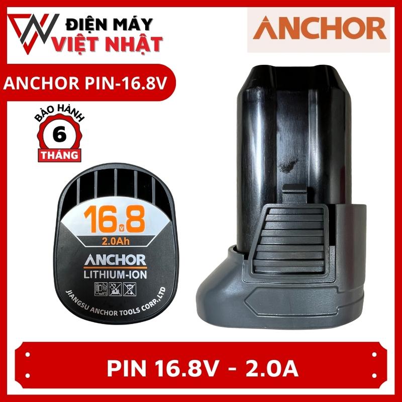 Pin 16.8V Anchor chính hãng 4cell 2.0Ah dùng cho hệ sinh thái Yamasu và Anchor - Pin Lithium 16.8V Anchor 2.0Ah dùng cho máy khoan và chuyên vít Yamasu Anchor chính hãng - Điện máy Việt Nhật