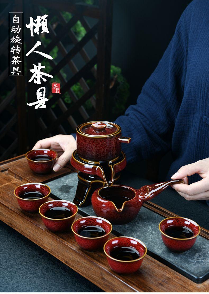 Product Introduction of Bộ trà, Bộ hoàn chỉnh, Ấm trà xoay 360 độ, Thiết bị pha trà bán tự động, Bộ Kung Fu, Ấm trà Trung Quốc 0