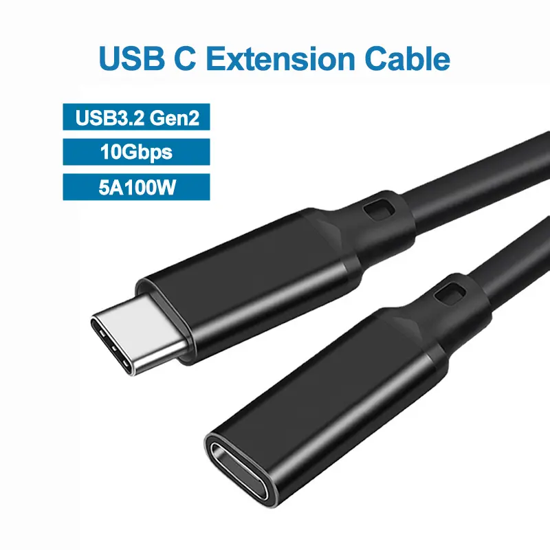 Spot Goods COD 5A Short USB C Extension Cable 100W 5m 3M 5m USB 3.2 ...