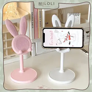 [MILOLI] PHONE HOLDER BUNNY Adjustable Desktop Tablet Bracket Minimalis Rabbit Phone Stand - F0299