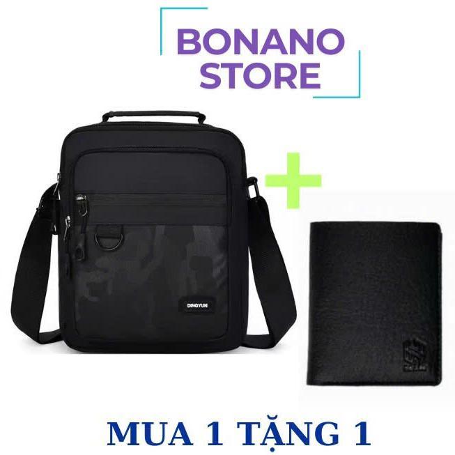 ( MUA 1 TẶNG 1 ) Túi đeo chéo nam nữ FUSO chống nước vải Polyester bền đẹp phong cách HÀN QUỐC- TẶNG 1 VÍ THỜI TRANG 3