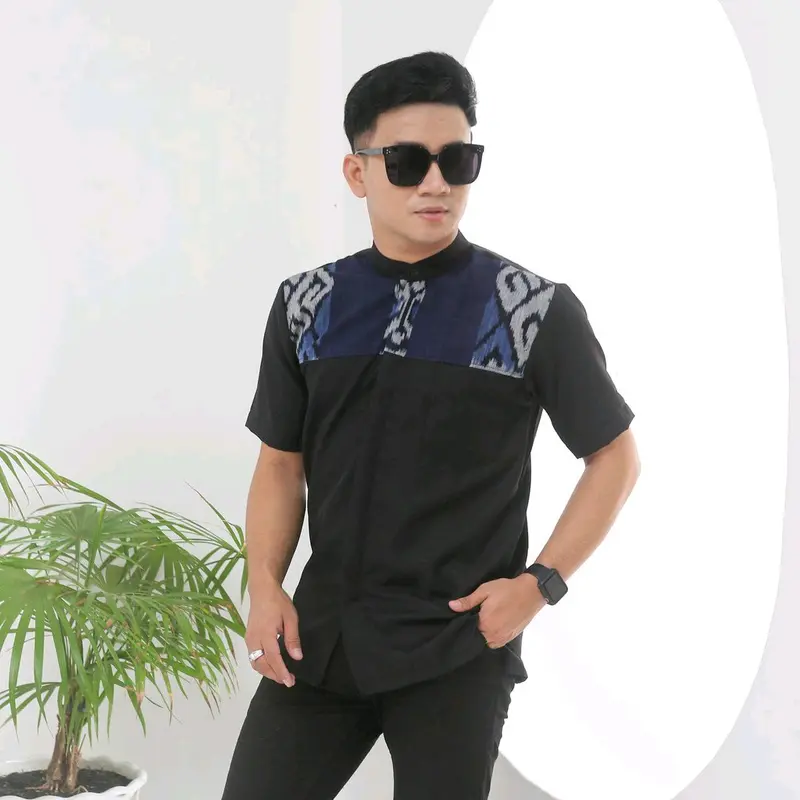 Kemeja tenun | baju koko pria | baju ramadhan | baju tenun 6