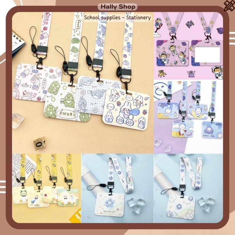 Dây đeo thẻ bảng tên ngang dễ thương dành cho học sinh, sinh viên-Hally Shop