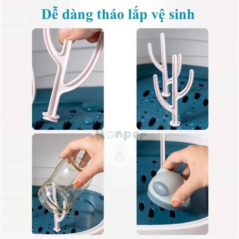 Úp Bình Sữa Honper Cao Cấp Cho Bé  Nhựa PP An Toàn Chịu Nhiệt 5