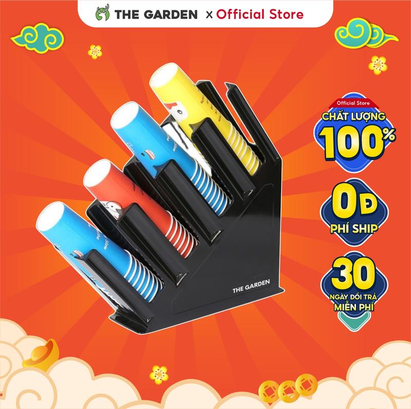 KỆ ÚP CỐC, kệ đựng ly, cốc trà sữa, kệ ống hút nhựa ABS đúc nguyên khối loại xéo/ ngang 2,4 ngăn - THE GARDEN Kitchen Lắp Ráp Nhà Bếp