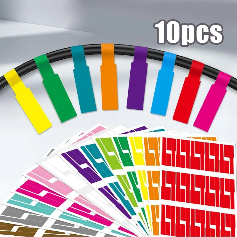 【New Arrivals】300pcs/10 Lembar Label Penanda Kabel Jaringan Anti Air ...