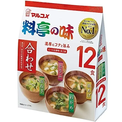 Súp Miso ăn liền Marukome Nhật Bản túi 12 gói
