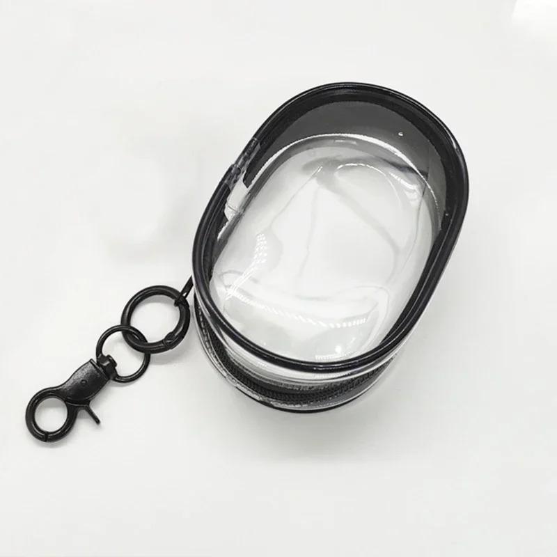 Túi Trưng Bày Hình Ảnh Trong Suốt, cho Labubu, PVC trong suốt dày, với móc chìa khóa, Dây Buộc, Hộp Sắp Xếp, Chống bụi, Thích hợp cho đồ sưu tầm, Túi đựng chìa khóa, [Thanh Toán Khi Nhận Hàng] 9