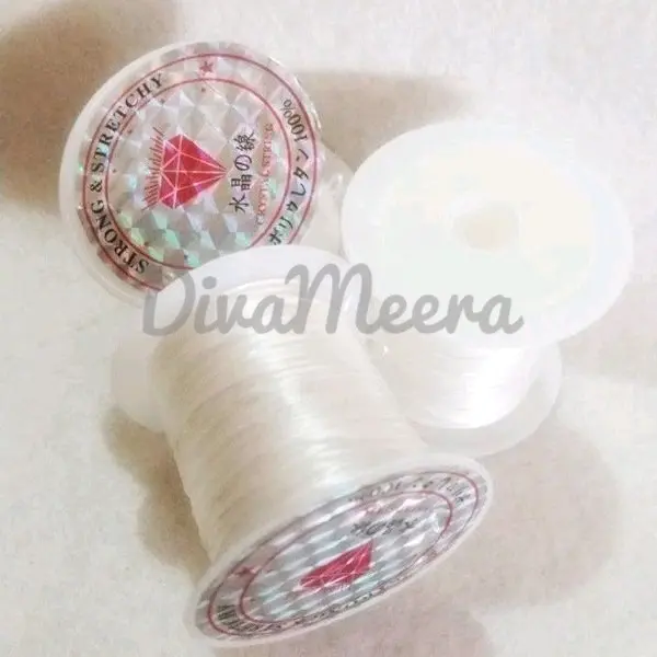 Senar serat gepeng elastis, senar gelang, senar manik