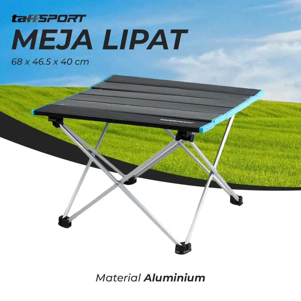 Meja Lipat Outdoor Camping Hiking Termurah Piknik Foldable Aluminium 68x46.5x40cm 8825 bahan oxford besi alumunium furnitur berkemah