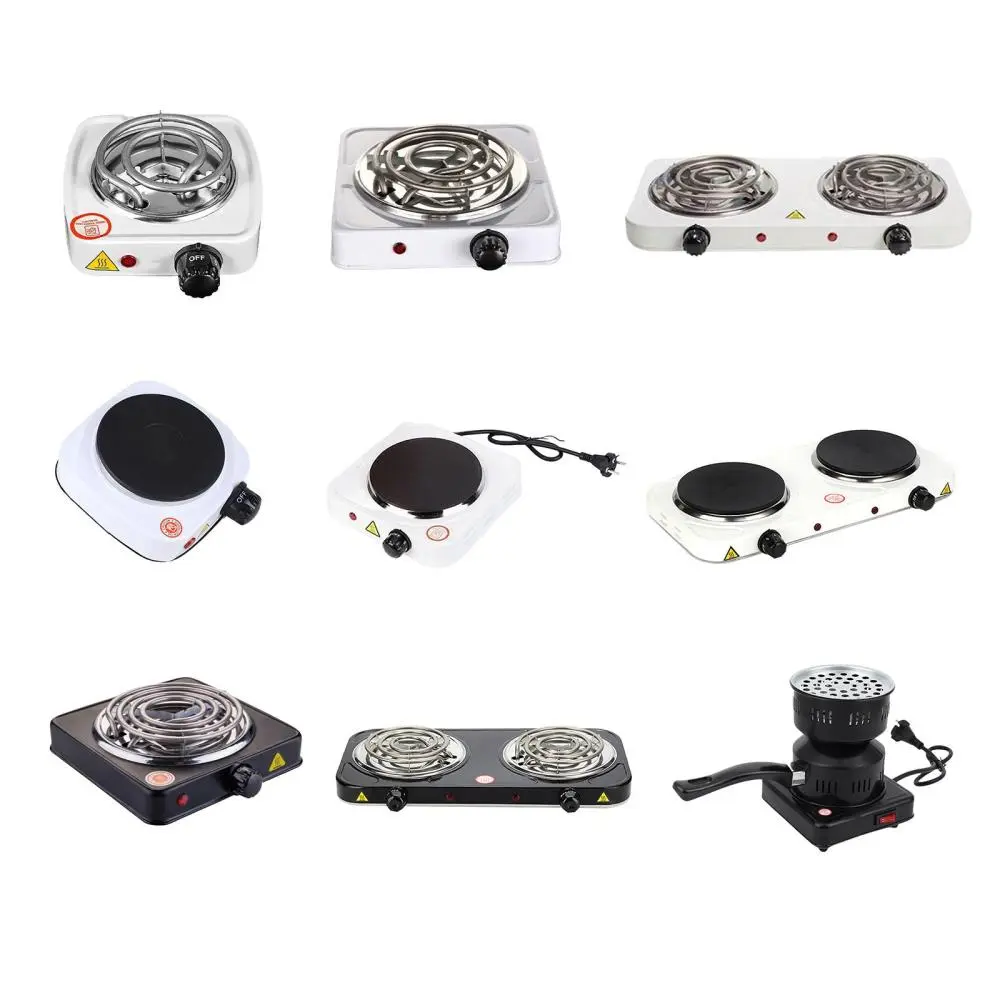 Portable Electric Coil Burner Adjustable Temperature for Home, Travel, Outdoor Activities with Indicator Lights Electric Cooktop