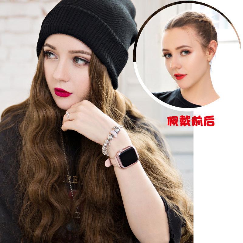 Tóc Giả Dài, Thời Trang, Tóc Xoăn Dài, Dành Cho Nữ, Mũ Dệt Kim, Lọn Tóc Nhỏ Máy Uốn Ngô, Tóc Xoăn, Mũ 1