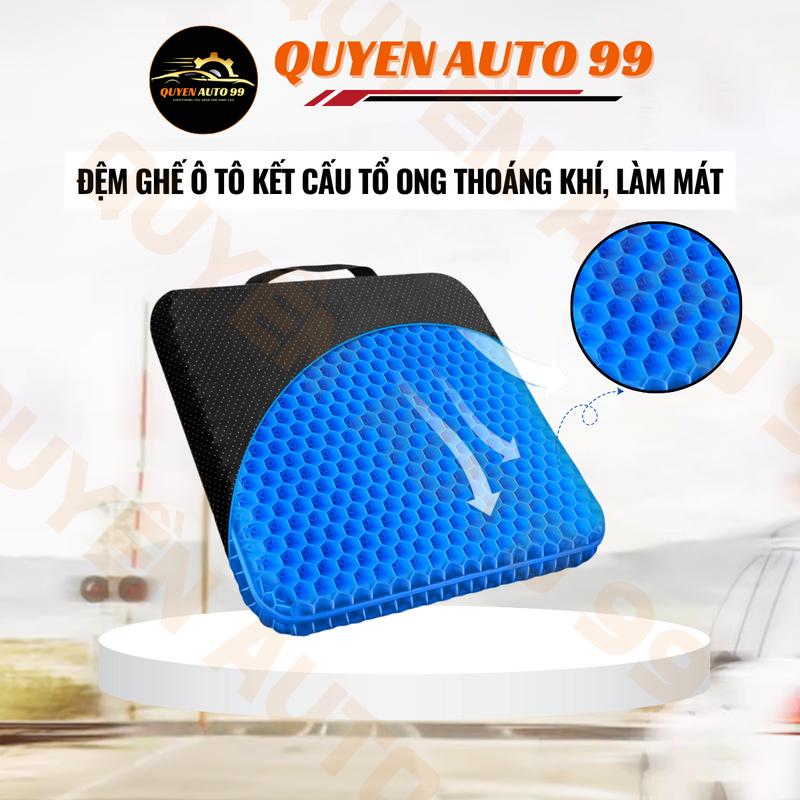 Đệm ngồi lót ghế ô tô Silicon 3D loại 1 cao cấp đàn hồi tốt, 2 lớp thoáng khí chống đau mỏi