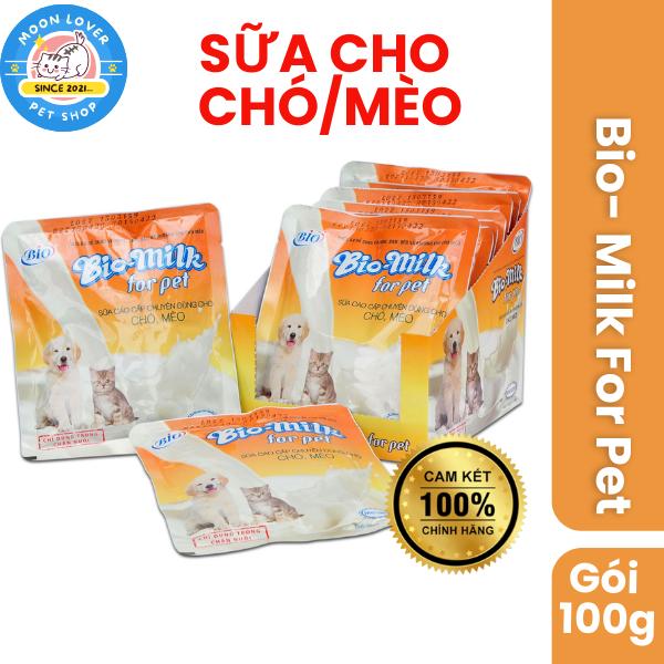 Sữa Bio Milk cho Chó Mèo 100g, cung cấp dinh dưỡng cho Mèo con