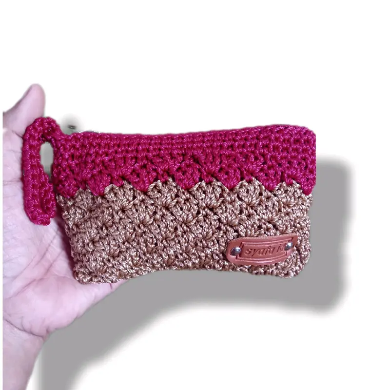 dompet rajut mini satu ruang by syafa Wadah/Dompet Koin 0