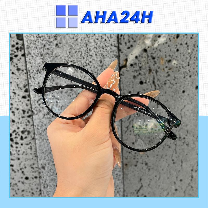 Kính giả cận mắt tròn TATA thời trang gọng ngố học sinh nam nữ giá rẻ Mắt Kính
