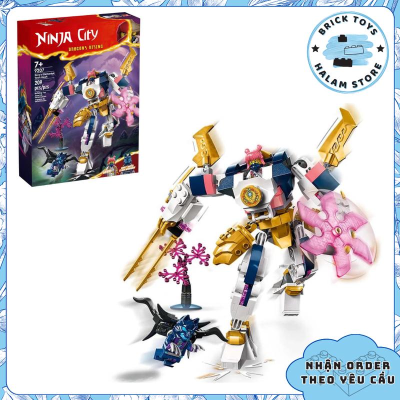 Đồ chơi lắp ráp Ninjago Dragons Rising 2 mã 9207 11807 71807 - Mô hình Ninja City Sora Elemental Mech
