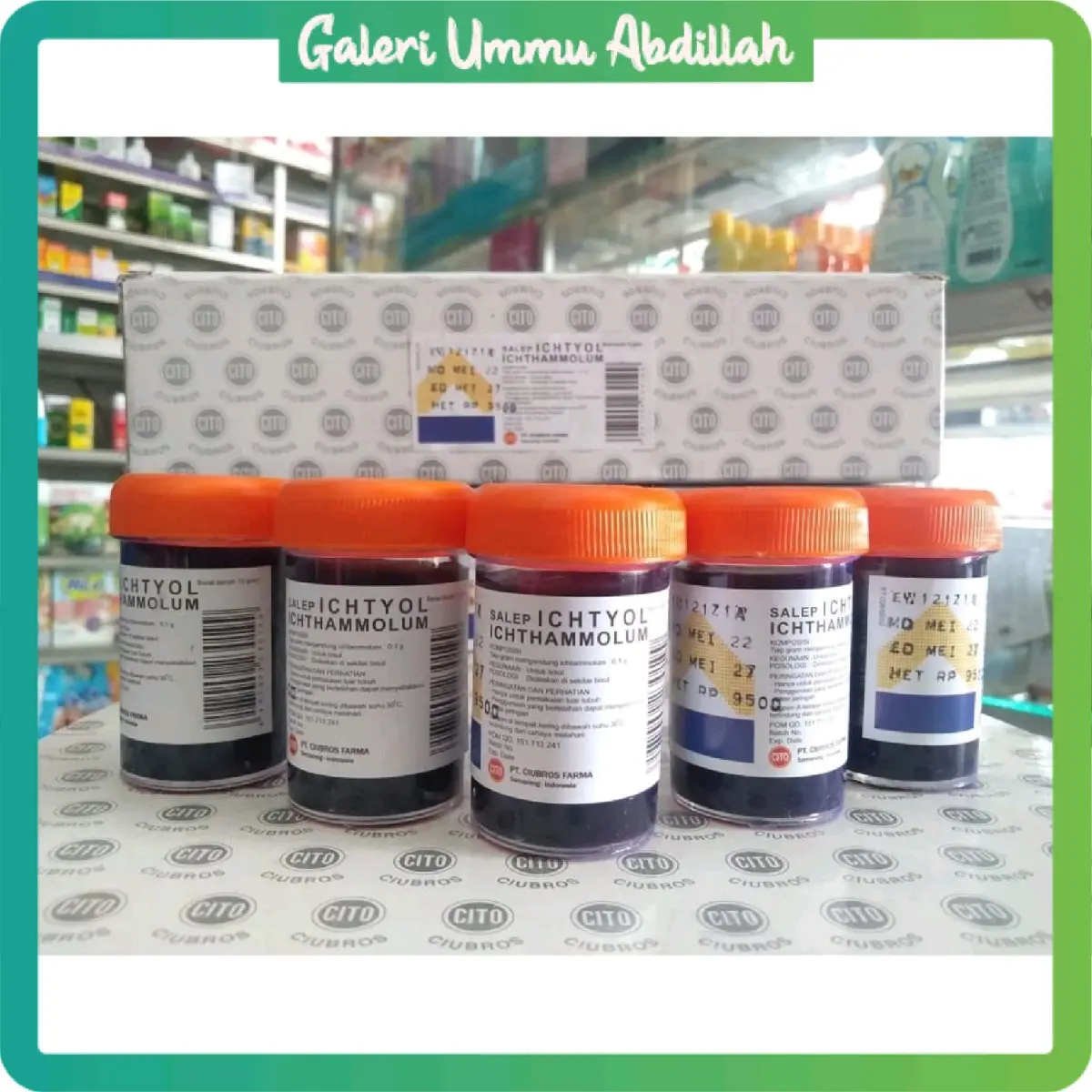 Salep Ichtyol 15gr CITO Salep Hitam Salep Bisul CITO Original BPOM