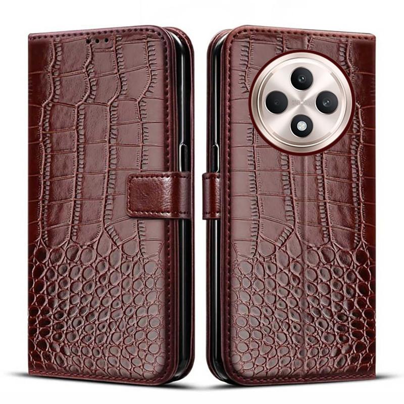 เคส OPPO Reno12 F 5G, กระเป๋าสตางค์ ที่ใส่บัตร พร้อมขาตั้ง, ซองหนังฝาพับแม่เหล็ก, เหมาะสำหรับ OPPO R