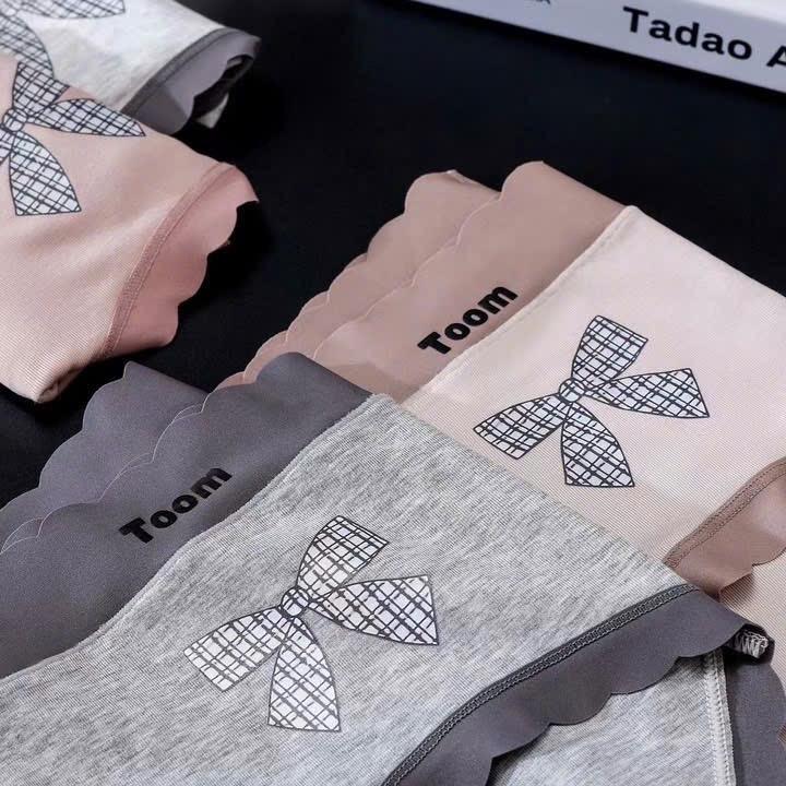 (Fom to 55-68kg) Quần lót nữ cạp cao cotton cao cấp bảng màu đẹp, co giãn êm ái không bai nhão, viền su không lộ viền 1