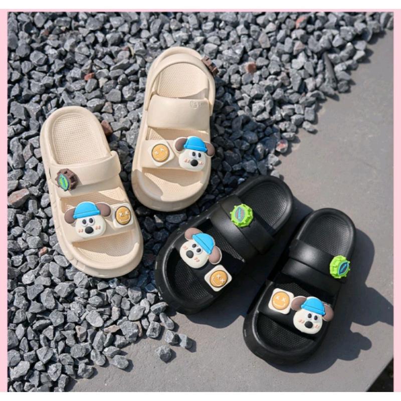 Dép Sandal trẻ em, Dép Bánh Mì Có Quai hậu Cho bé trai bé gái Chất Cao Su Siêu Nhẹ siêu êm chân - Size 32