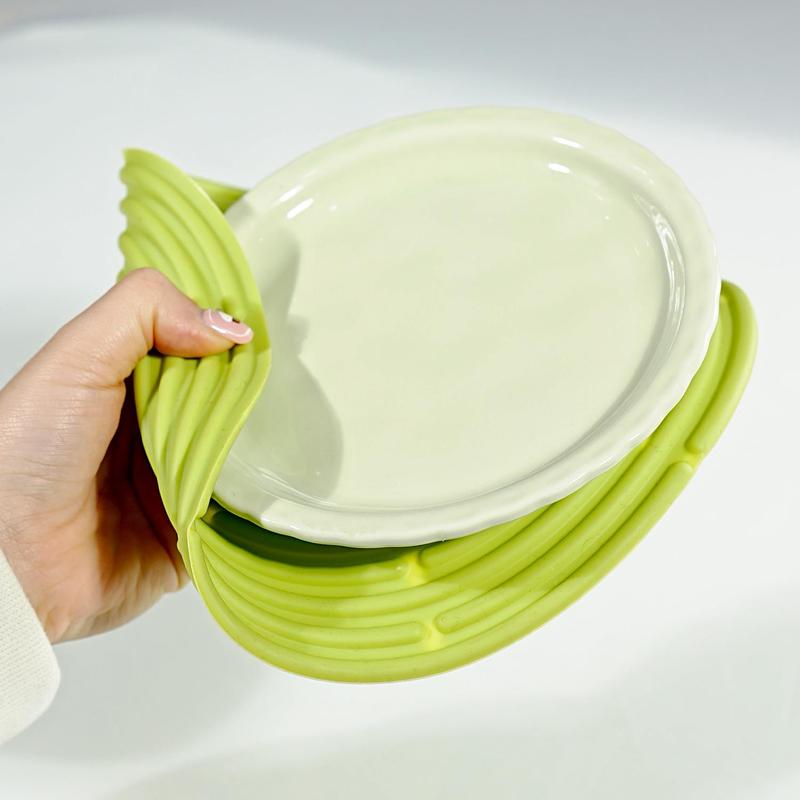 Round Heat Resistant Placemat, 3pcs Non-slip Table Mat, Decorative Placemat for Home Kitchen Dining Room, Kitchen Accessories 5