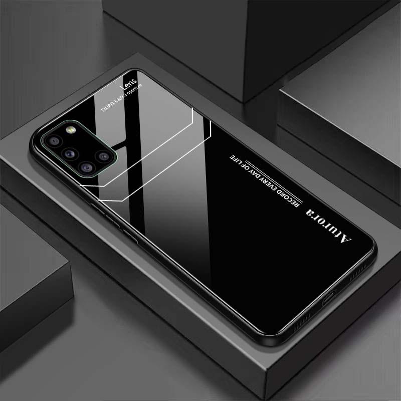 Ốp Lưng KÍNH 3D Cho SAMSUNG M51 A31 A51 A71 Mặt Lưng Kính Cường Lực Sáng Bóng