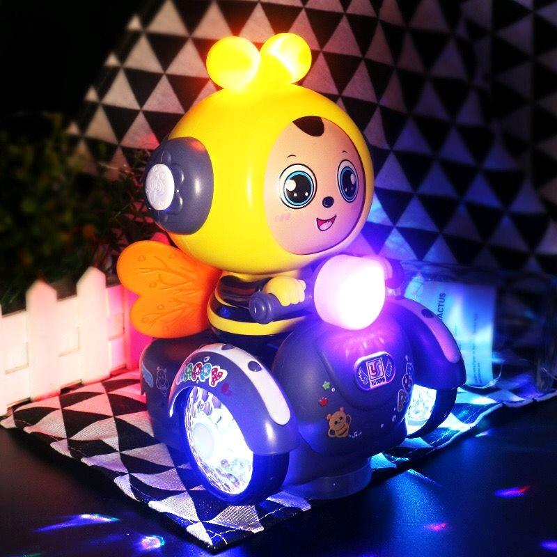 Mainan Anak Lebah Naik Motor Bisa Berubah Muka Empat 4