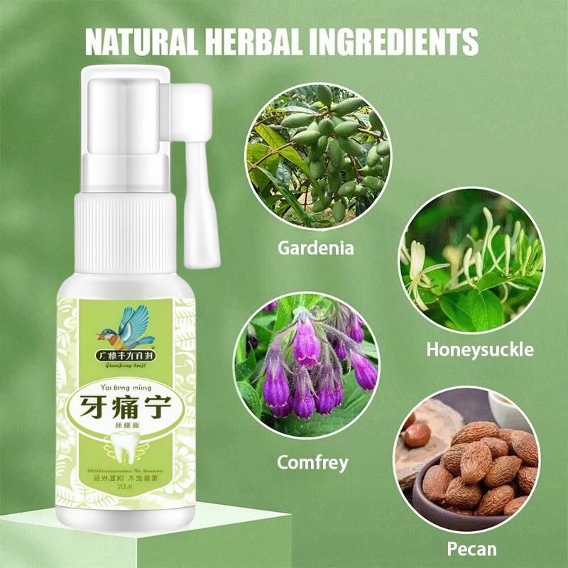 Obat Sakit Gigi Spray 20ml - Semprotan Herbal untuk Sakit Gigi & Gusi Bengkak - Pereda Nyeri Instan & Pembersih Gigi - Halal & Badan POM 4