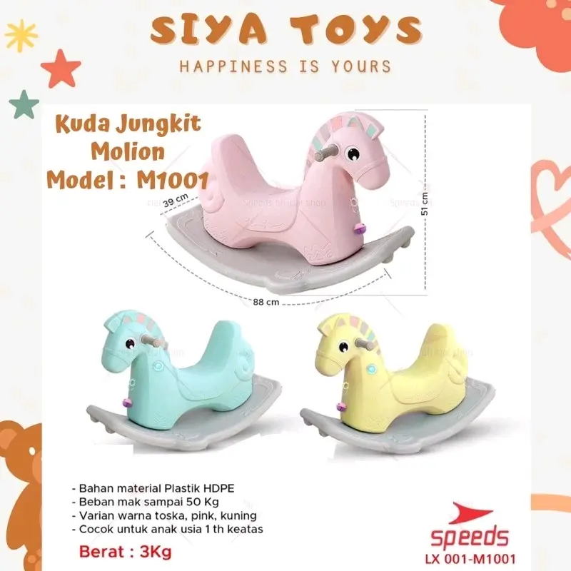 KUDA JUNGKIT ANAK SPEEDS MOLION RIDE ON DEER M 1001 1002 1003 1004 1005 1007 KUDA MAINAN ANAK KUDA KUDAAN MURAH M1001 M1002 M1003 M1004 M1005