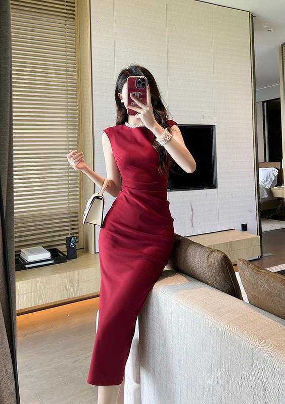 Product Introduction of ZYHT women's dress red dress close-fitting dress polyester dress work dresses luxury dresses wedding dresses attendance dresses party dresses evening dresses 30174 15