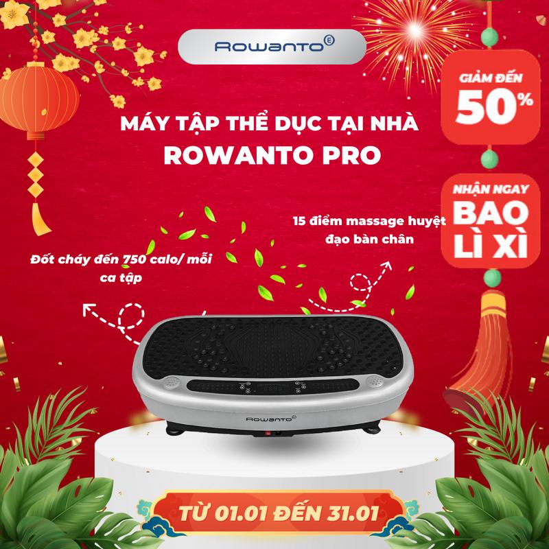 Máy Rung Tập Thể Dục Rowanto Body slimmer K8 PRO Chính Hãng 100% - Máy Tập Thể Dục Ngay Tại Nhà - Hỗ Trợ Massage Toàn Thân Hiệu Quả - Bảo Hành 12 Tháng 1
